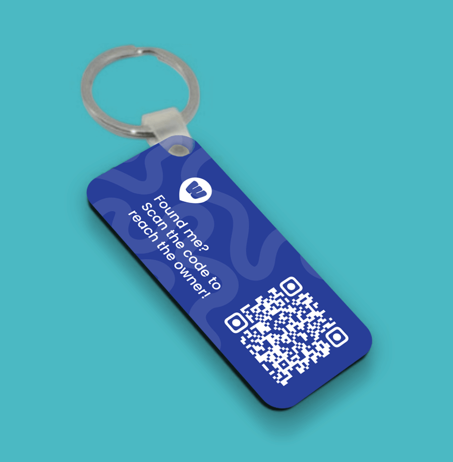 Mockup Keychain Blue